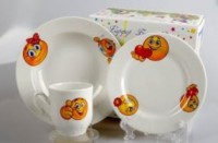ф0586/2 ДетскийНаб.пос.3пр"Смайлики1"(200,170,220)