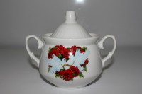 ф0979 Сахарница 450 см3 "кирмаш","Любовь и голуби"