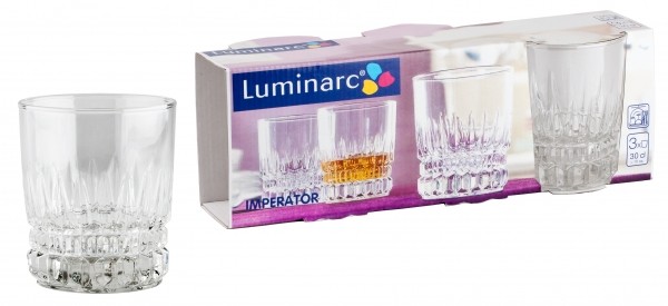 Стаканы 3шт IMPERATOR 300мл низкие (06688) E5183