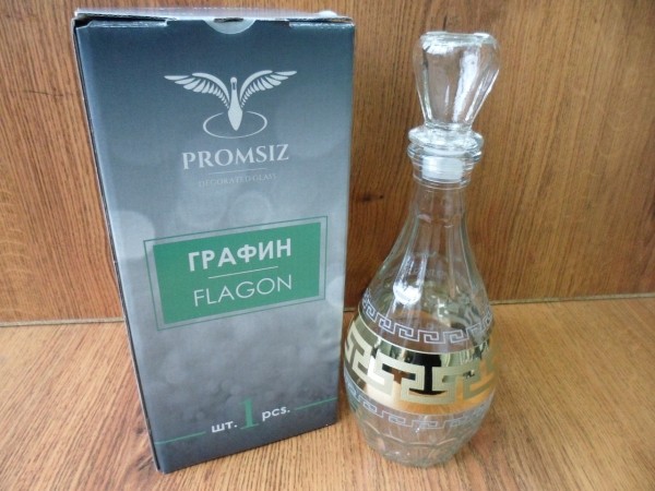 EAV03-1161 Графин 1 шт. с рисунком  Греч.узор