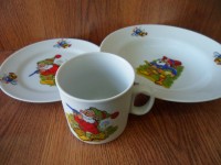 ф0476 Набор посуды 3 пр.  Лесовичек (200,170,200)