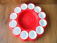 БМ76-153 Блюдо для кулича и яиц "Цветок"