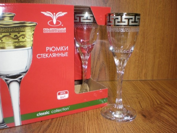 GE03-612 Набор - рюмки  6 шт.  Греческий узор