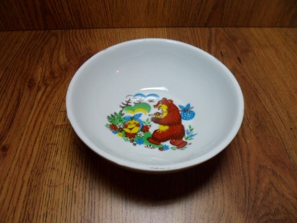 039072 Миска 350 мл. Весёлый колобок